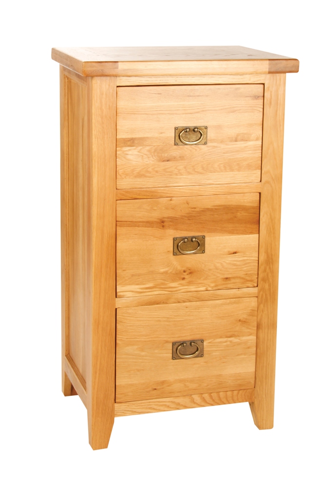 Provence Oak Filing Cabinet 3 Drawer - Click Image to Close